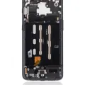 OLED Assembly With Frame For OnePlus 6T (A6010 / A6013) (Aftermarket Plus) (Mirror Black)