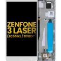 LCD Assembly With Frame For Asus ZenFone 3 Laser (ZC551KL / 2016) (Refurbished) (White)
