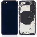 Back Housing W/ Small Components Pre-Installed For iPhone SE (2022) (Used OEM Pull: Grade B) (Midnight)