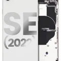 Back Housing W/ Small Components Pre-Installed For iPhone SE (2022) (Used OEM Pull: Grade B) (Starlight)