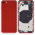 Back Housing W/ Small Parts For iPhone SE (2022) (Used OEM Pull: Grade B) (Red)