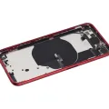 Back Housing W/ Small Parts For iPhone SE (2022) (Used OEM Pull: Grade B) (Red)