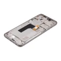 LCD Assembly With Frame For Nokia G300 (Refurbished) (Meteor Grey)