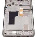 LCD Assembly With Frame For Nokia G300 (Refurbished) (Meteor Grey)
