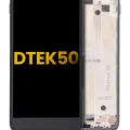 LCD Assembly With Frame For BlackBerry DTEK50 (Refurbished) (Black)