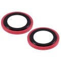 Casper Camera Lens Protector for iPhone 13 / 13 Mini (Red) (Clear)