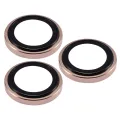 Casper Camera Lens Protector for iPhone 14 Pro / 14 Pro Max (Gold) (Clear)