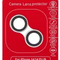 Casper Camera Lens Protector for iPhone 14 / 14 Plus (Silver) (Clear)