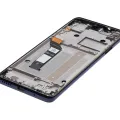 LCD Assembly With Frame For Motorola One Action (XT2013-1 / XT2013-2 / XT2013-4 / 2019) (Refurbished) (Denim Blue)