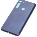 Back cover Glass For Motorola Moto G8 (XT2045-1 / 2020) / G Fast (XT2045-3 / 2020) (Neon Blue)