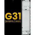 OLED Assembly With Frame For Motorola Moto G31 (XT2173 / 2021) (Refurbished) (All Colors)