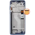 LCD Assembly With Frame For Motorola Moto G Stylus 4G (XT2211 / 2022) (Refurbished) (Twilight Blue)