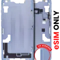 Mid-Frame Housing W/ Small Parts For iPhone 14 (US Version) (Aftermarket Plus) (Blue)
