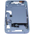 Mid-Frame Housing W/ Small Parts For iPhone 14 (US Version) (Aftermarket Plus) (Blue)