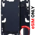Mid-Frame Housing W/ Small Parts For iPhone 14 (US Version) (Aftermarket Plus) (Midnight)