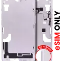 Mid-Frame Housing W/ Small Parts For iPhone 14 (US Version) (Aftermarket Plus) (Purple)