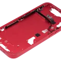 Mid-Frame Housing W/ Small Parts For iPhone 14 (US Version) (Aftermarket Plus) (Red)