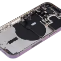 Back Housing W/ Small Parts For iPhone 14 Pro (US Version) (Aftermarket Plus) (Deep Purple)
