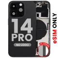 Back Housing W/ Small Parts For iPhone 14 Pro (US Version) (Aftermarket Plus) (Space Black)