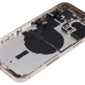 Back Housing W/ Small Parts For iPhone 14 Pro Max (US Version) (Aftermarket Plus) (Gold)