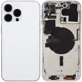 Back Housing W/ Small Parts For iPhone 14 Pro Max (US Version) (Aftermarket Plus) (Silver)