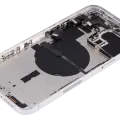 Back Housing W/ Small Parts For iPhone 14 Pro Max (US Version) (Aftermarket Plus) (Silver)