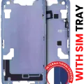 Mid-Frame Housing W/ Small Parts For iPhone 14 (EU / Global Version) (Aftermarket Plus) (Blue)