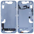 Mid-Frame Housing W/ Small Parts For iPhone 14 (EU / Global Version) (Aftermarket Plus) (Blue)