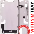 Mid-Frame Housing W/ Small Parts For iPhone 14 (EU / Global Version) (Aftermarket Plus) (Starlight)