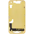 Mid-Frame Housing W/ Small Parts For iPhone 14 (EU / Global Version) (Aftermarket Plus) (Yellow)