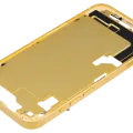 Mid-Frame Housing W/ Small Parts For iPhone 14 (EU / Global Version) (Aftermarket Plus) (Yellow)