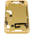 Mid-Frame Housing W/ Small Parts For iPhone 14 (EU / Global Version) (Aftermarket Plus) (Yellow)
