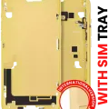 Mid-Frame Housing W/ Small Parts For iPhone 14 Plus (EU / Global Version) (Aftermarket Plus) (Yellow)