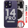 Back Housing W/ Small Parts For iPhone 14 Pro (EU / Global Version) (Aftermarket Plus) (Deep Purple)