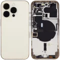 Back Housing W/ Small Parts For iPhone 14 Pro (EU / Global Version) (Aftermarket Plus) (Gold)