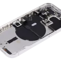 Back Housing W/ Small Parts For iPhone 14 Pro (EU / Global Version) (Aftermarket Plus) (Silver)