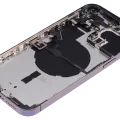 Back Housing W/ Small Parts For iPhone 14 Pro Max (EU / Global Version) (Aftermarket Plus) (Deep Purple)