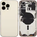 Back Housing W/ Small Parts For iPhone 14 Pro Max (EU / Global Version) (Aftermarket Plus) (Gold)