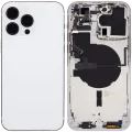 Back Housing W/ Small Parts For iPhone 14 Pro Max (EU / Global Version) (Aftermarket Plus) (Silver)