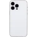 Back Housing W/ Small Parts For iPhone 14 Pro Max (EU / Global Version) (Aftermarket Plus) (Silver)