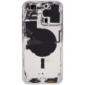 Back Housing W/ Small Parts For iPhone 14 Pro Max (EU / Global Version) (Aftermarket Plus) (Silver)