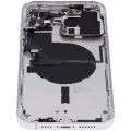 Back Housing W/ Small Parts For iPhone 14 Pro Max (EU / Global Version) (Aftermarket Plus) (Silver)