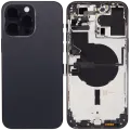 Back Housing W/ Small Parts For iPhone 14 Pro Max (EU / Global Version) (Aftermarket Plus) (Space Black)