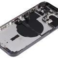 Back Housing W/ Small Parts For iPhone 14 Pro Max (EU / Global Version) (Aftermarket Plus) (Space Black)