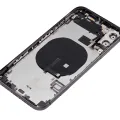 Back Housing W/ Small Components Pre-Installed For iPhone 11 (No Logo) (Aftermarket Plus) (Black)