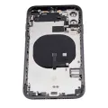 Back Housing W/ Small Components Pre-Installed For iPhone 11 (No Logo) (Aftermarket Plus) (Black)