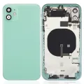 Back Housing W/ Small Components Pre-Installed For iPhone 11 (No Logo) (Aftermarket Plus) (Green)