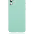 Back Housing W/ Small Components Pre-Installed For iPhone 11 (No Logo) (Aftermarket Plus) (Green)