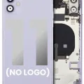 Back Housing W/ Small Components Pre-Installed For iPhone 11 (No Logo) (Aftermarket Plus) (Purple)