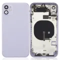 Back Housing W/ Small Components Pre-Installed For iPhone 11 (No Logo) (Aftermarket Plus) (Purple)